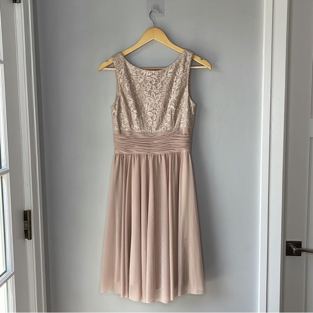 Jessica Howard Lace Chiffon Knee Length Dress